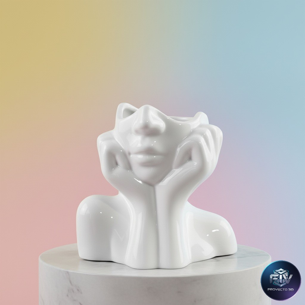 Bronvoorbeeld van het 3D-model FACE SHAPED VASE door PROYECTO F.I.V 3D