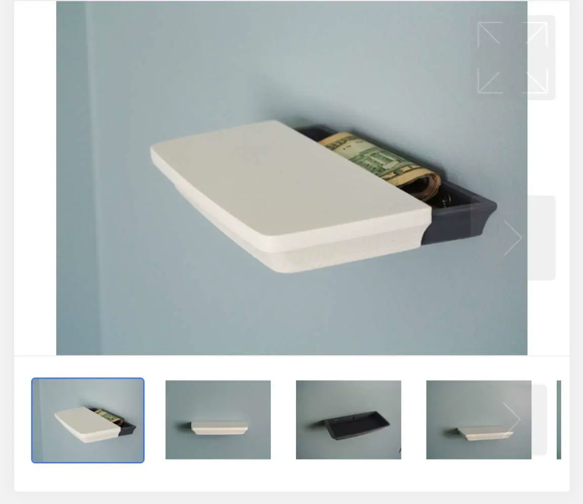 Bronvoorbeeld van het 3D-model floating shelf with secret draw  door Dltro