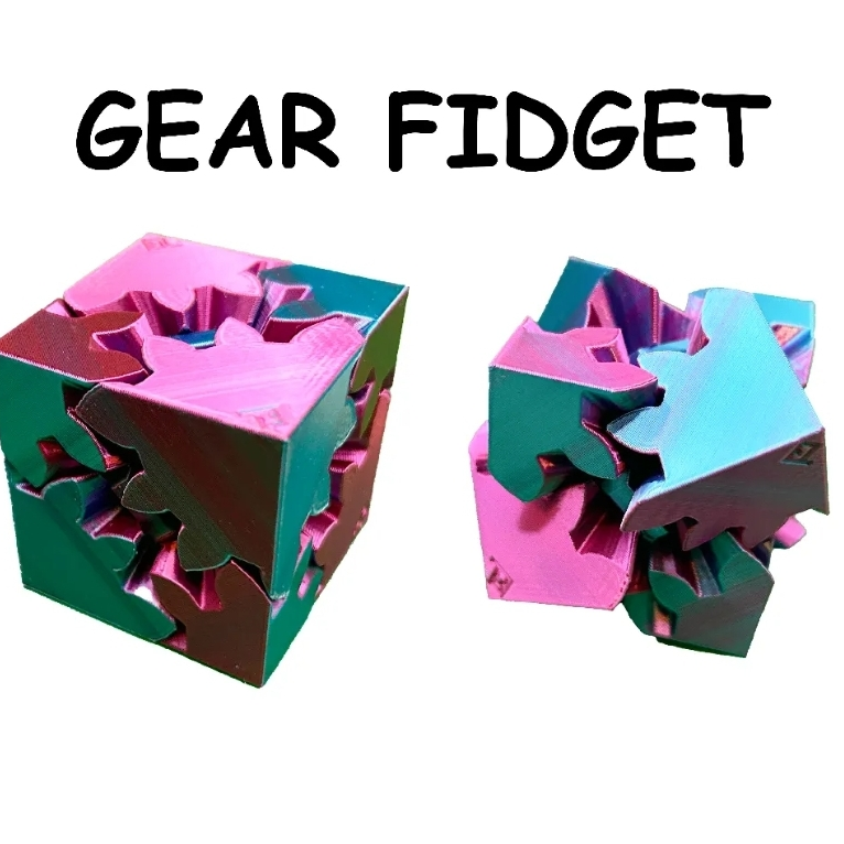 Bronvoorbeeld van het 3D-model Gear fidget cube door WD3DPrinting