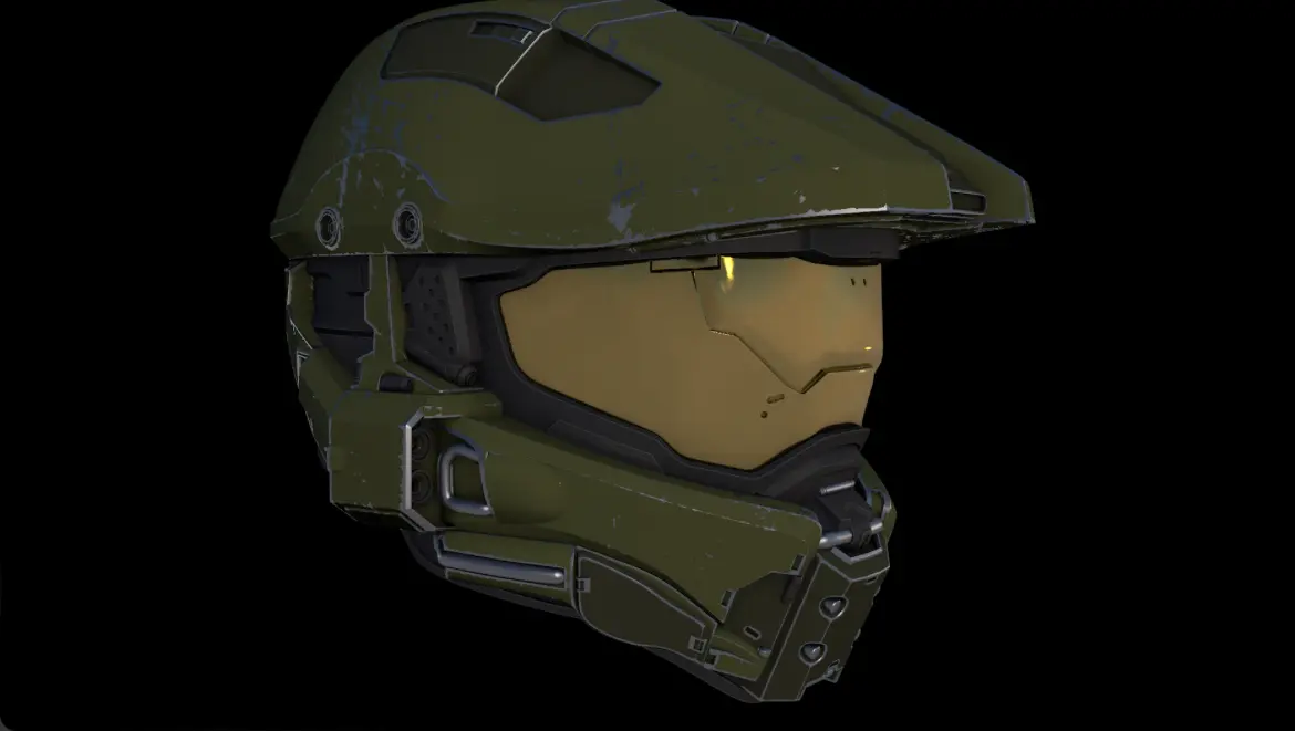 Bronvoorbeeld van het 3D-model Halo 4/5 Master Chief helmet door NothinbutHALO