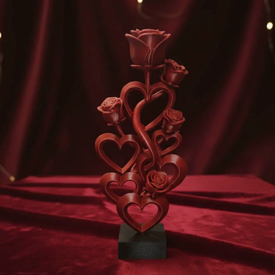Bronvoorbeeld van het 3D-model Love valentines day roses door Valo