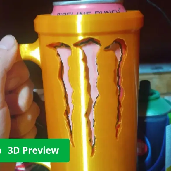 Bronvoorbeeld van het 3D-model Monster Energy Can Holder  door Damien Yates Kiwi