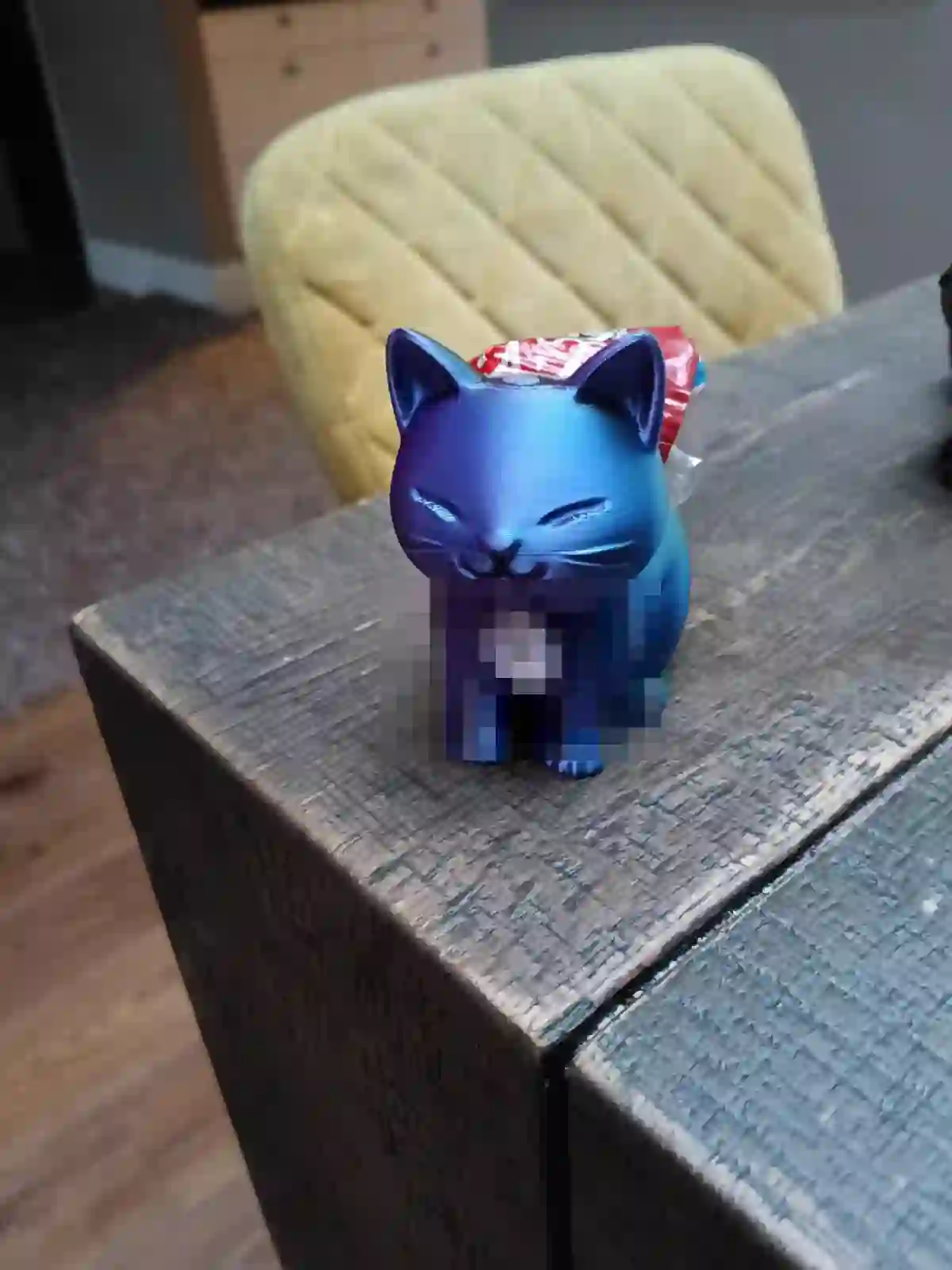 3D-geprinte kat als uitdeelcadeautje, eigen voorbeeld van Nimble Acorn